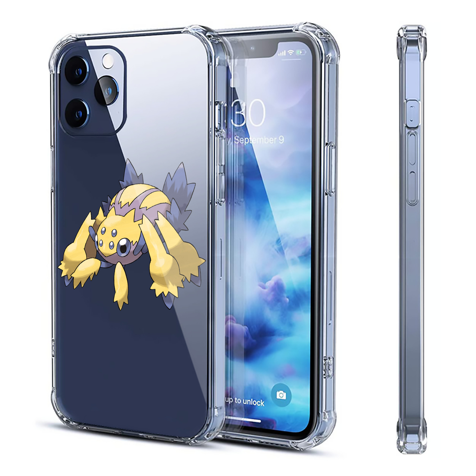 （画像用） ポケットモンスター Pokémon 【iPhone 12シリーズ対応】透明スマホケース（クリアソフトケース）